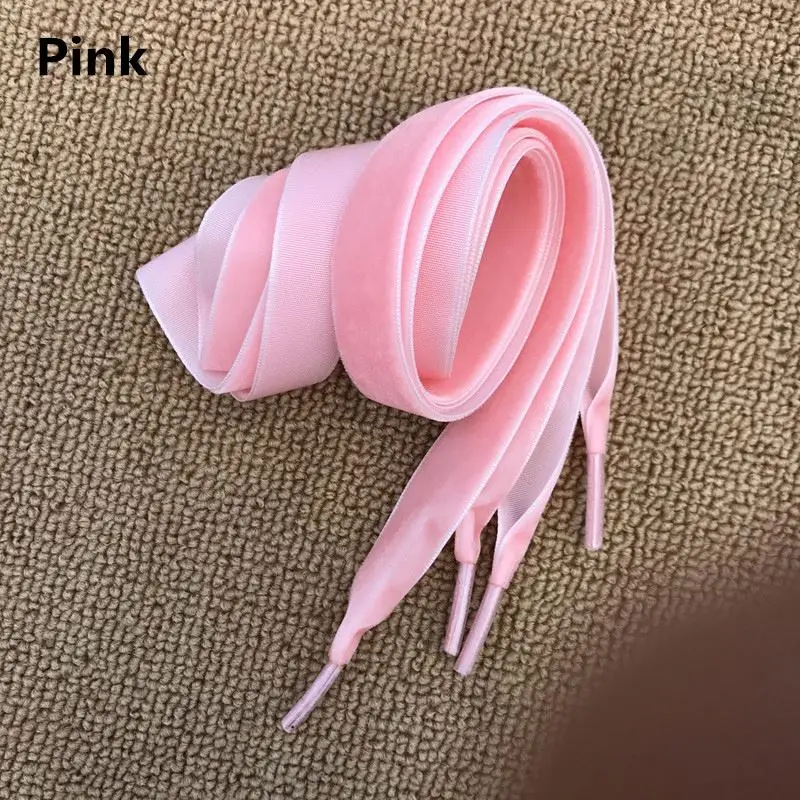 50-200cm Width Velvet Surface Shoelaces Women Men Black White Blue Colorful Leather Sports Casual Shoes Laces