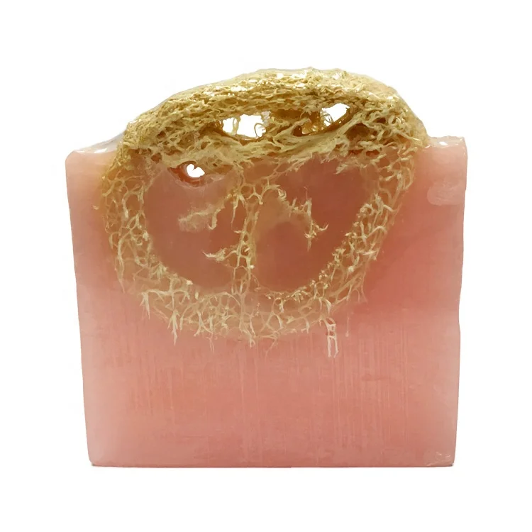 hot-selling Natural plant oil handmade loofah soap scrub body soap men and women bathing skin cleaning handmade soap