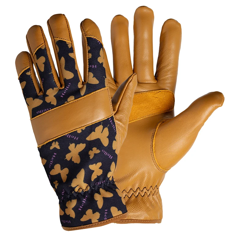 Оптом индивидуальные печатные прочные рабочие перчатки с заплатками кожаные садовые