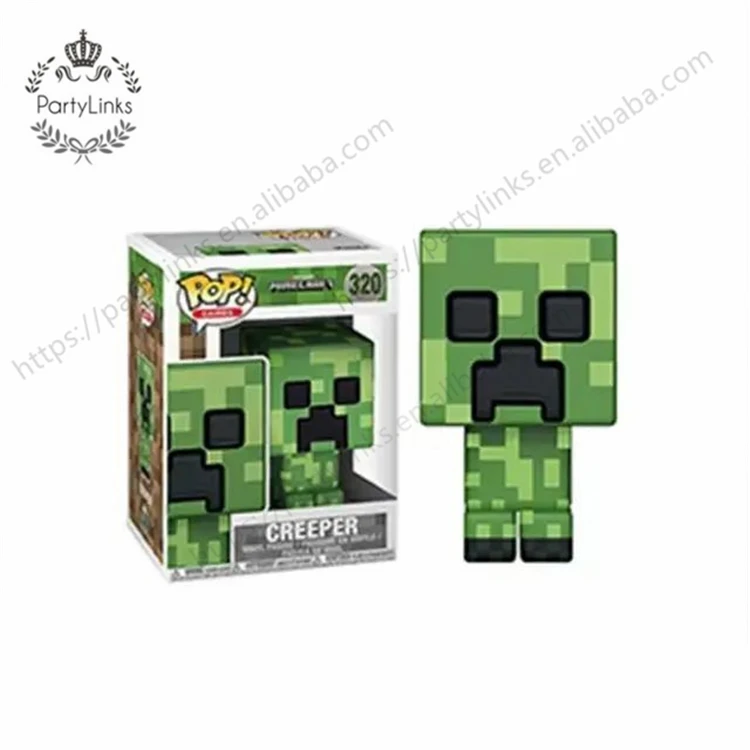 POP Minecrafts Figure Steve Zombie Doll Decoration Ornaments Alex #317 Null PVC Action Figure Collection Model Child Toy Gift