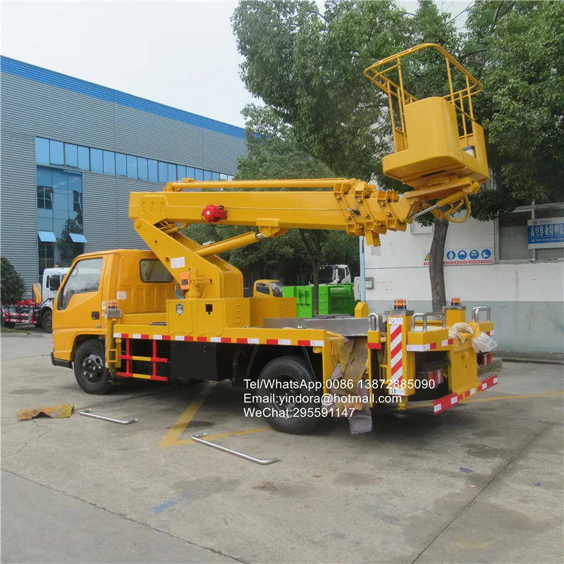 JMC 6 wheeler 18m 20m 22m 26m 28m Китай гидравлический телескопический ковш телескопическая платформа для авиационной работы