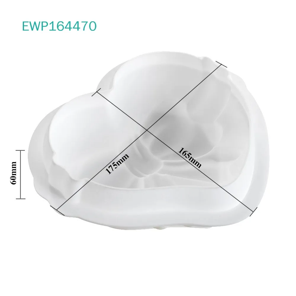 Heart Shape Silicone Molds Non-stick Chocolate Candy Molds Silicone Baking Molds for Fondant Pudding