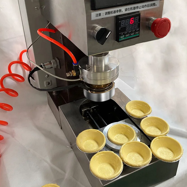 Semi-Automatic Egg Tart Crust Machine Small Portuguese Egg Tart Making Molding Machine For Cake Shop
