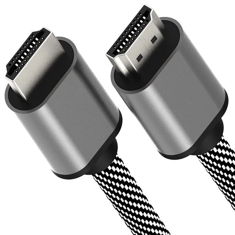 Кабель HDMI 4K 60 Гц 18 Гбит/с, высокоскоростной кабель HDMI 2,0, плетеный шнур для монитора телевизора