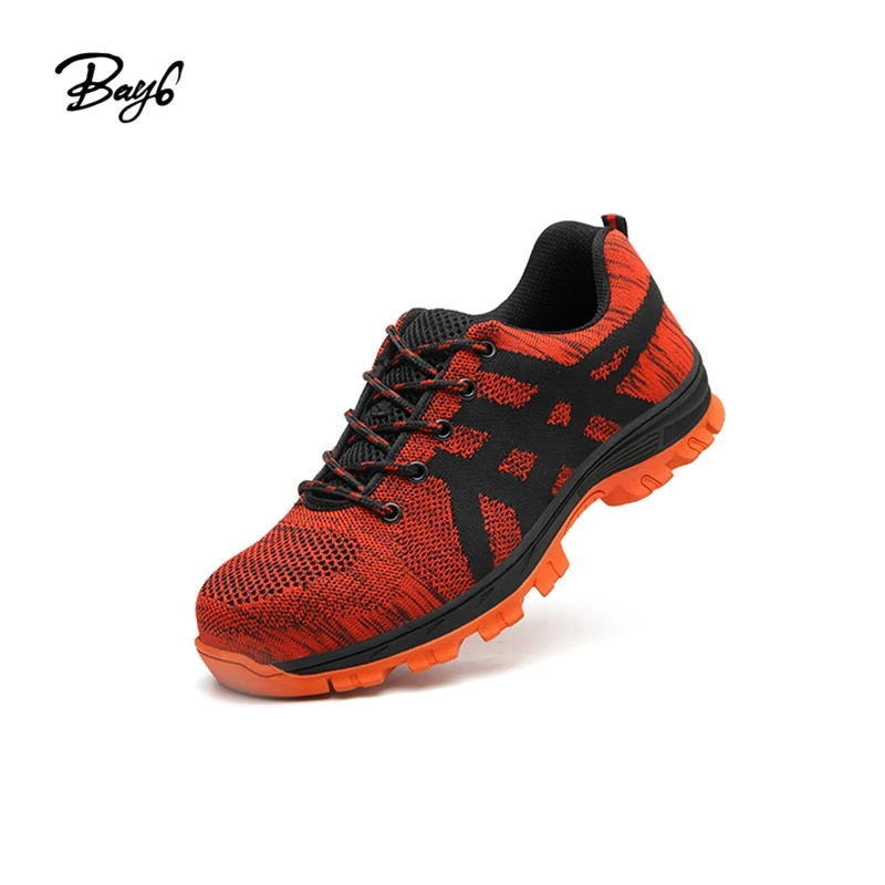 Rubber Indestructible Steel Toe Sneakers Men Fitness Walking Shoes Safety Industrial