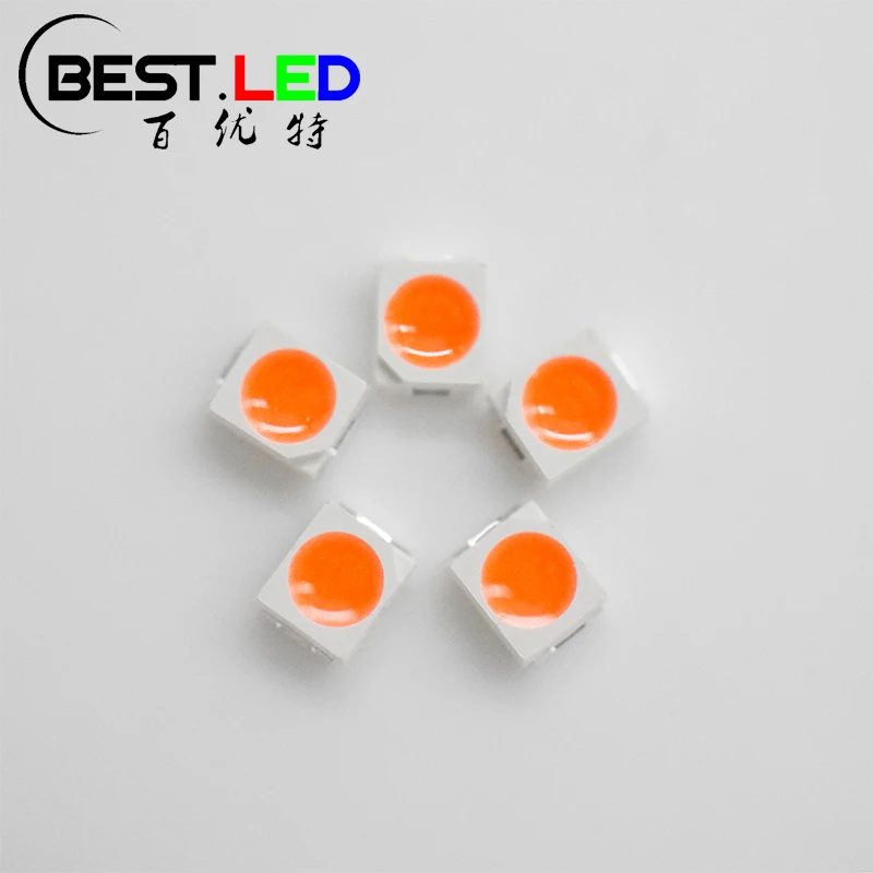 High Intensity Phosphor Covered 3528 Pink LED Emitters PLCC-2 PC Pink SMD LED 3528 SMT for LED Light Project