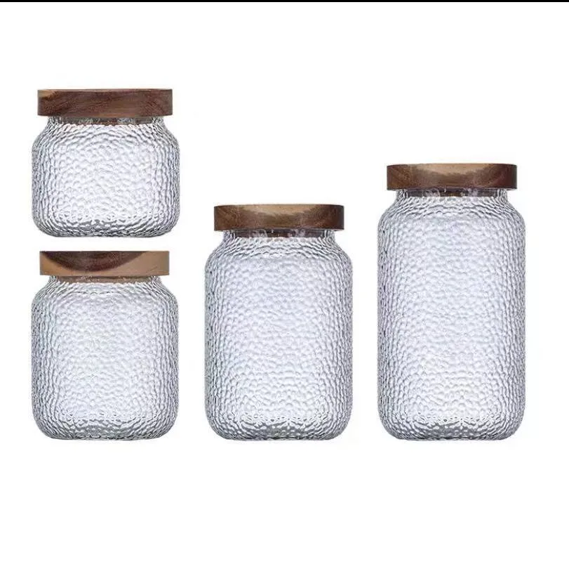 2022  glass jar glass storage jar for food diamond shaped egg glass jar