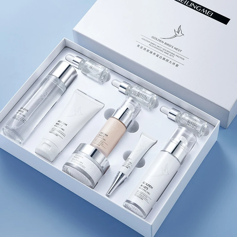 New OEM ODM Private Label Simple Advanced Feel Nourishing Protein Moisturizing Gentle Absorption Whitening Skin Care Set