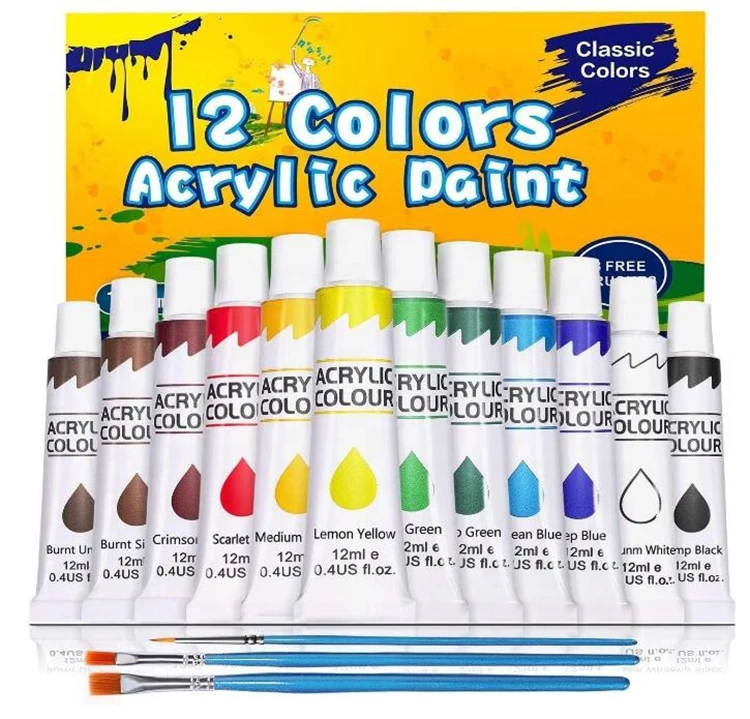 China Art Supplies Non Toxic Art Set DIY Painting Acrylic Paint Color Set for Students