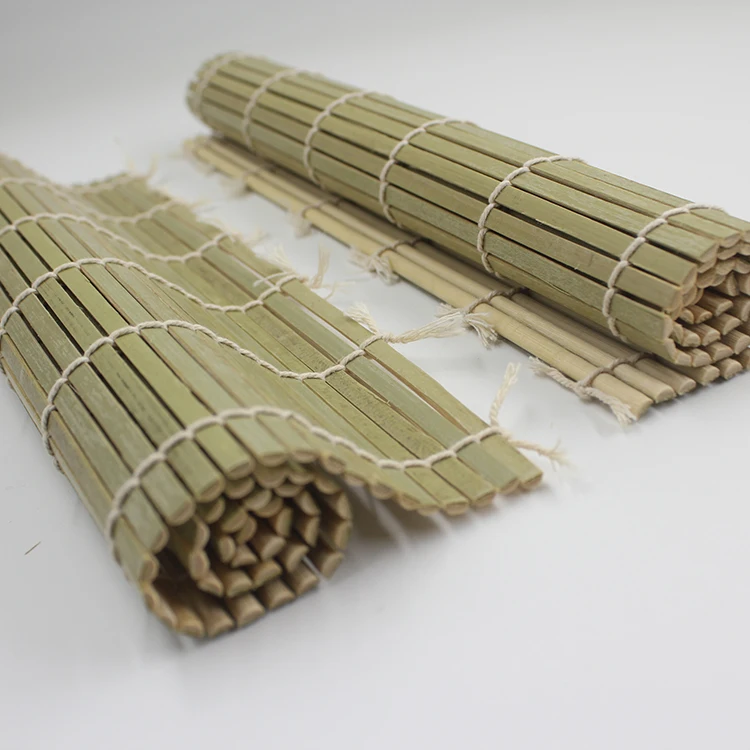 Jimao 2023 Disposable Medium Square New Green Chinese Bamboo Sushi Mat with Food- Contact Certificate