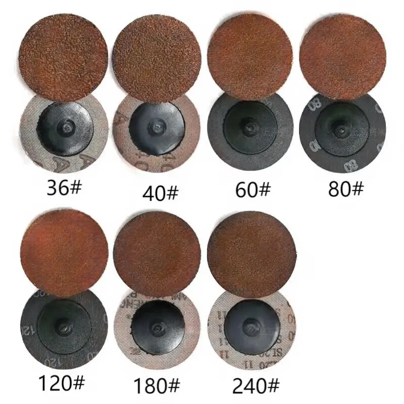 2 inch 36 grit Aluminium oxide abrasive quick change disc abrasive tools customized for car
