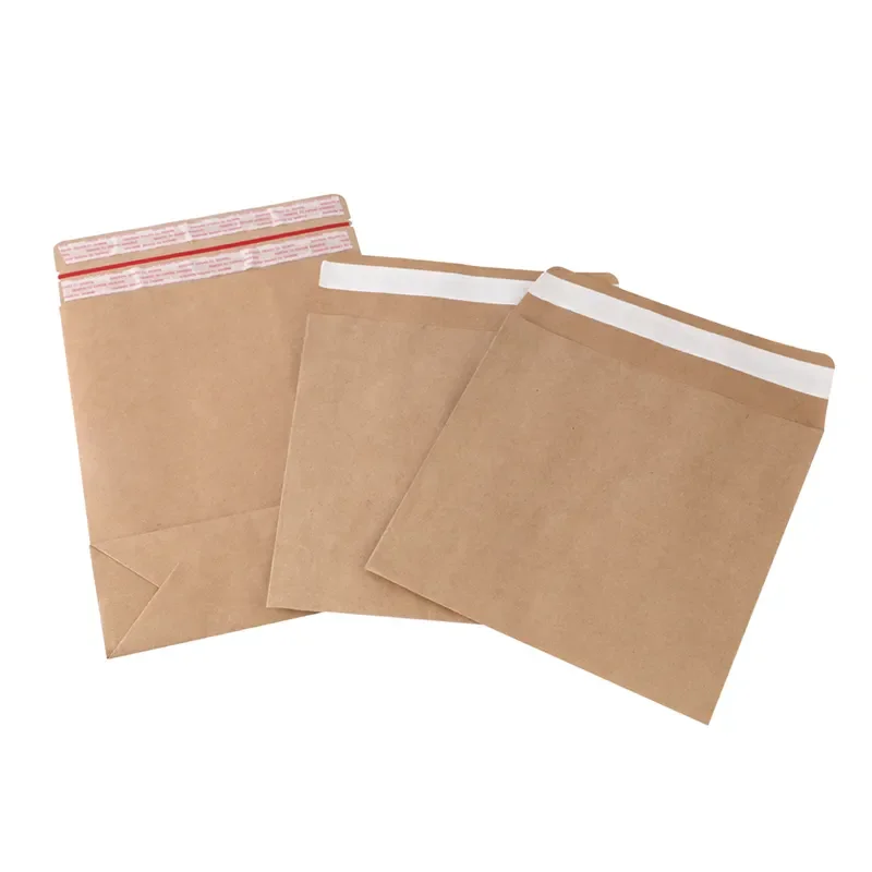 Brown Kraft Paper Gusset Pocket Envelope For Photo Recyclable Packaging Envelope Kraft Mailer For File Storage