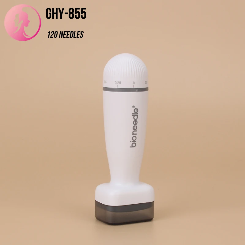 Hot sale Newest microneedling derma stamp Bio needle 120 facial roller acne scar removal home use beauty tools