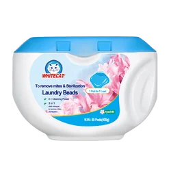 Factory Washing Capsules Laundry Detergent Pods Cruelty Free Laundry Condensate Beads ECO Cleaning Clothes Enzymes Laundry Beads