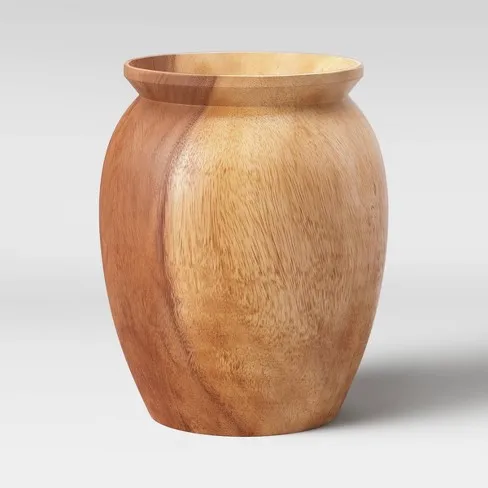 Wholesale Unique Quality Of Tall Flower Floor Vase Wooden Fiber Decoration Customized Size