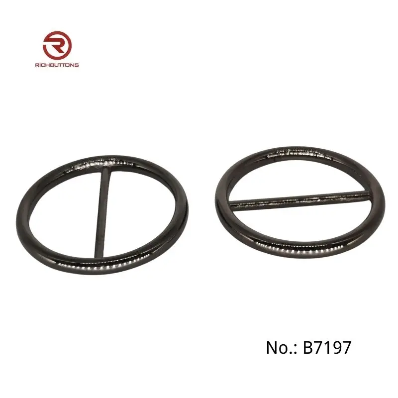 Custom Engraved Logo Beautiful Design Silver Plate Metal Belt Buckle Round Buckle For Lady Belt