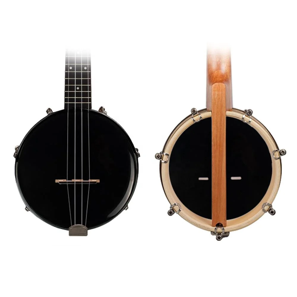 NAOMI Banjolele Banjo 26 Inch Tenor Banjo Ukulele Black Color Ukelele Uke Concert W/Bag
