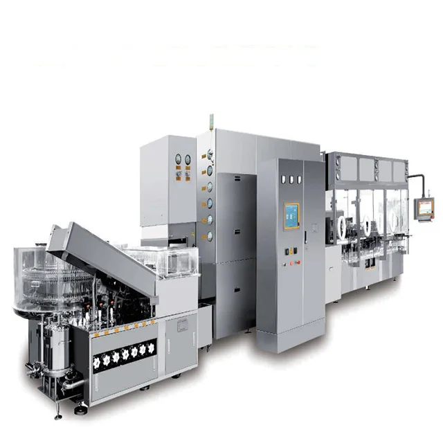 Highfine Chemical Pharmaceutical Vial Ampoule Washing Drying Filling Plugging Sealing Machine