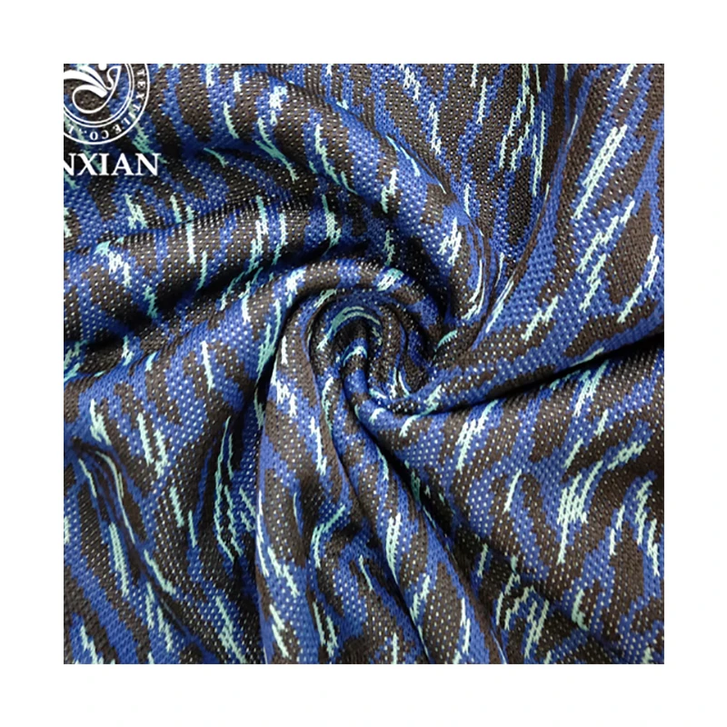 
polyester jacquard fabric with 100 polyester for sport shoes and mattress 