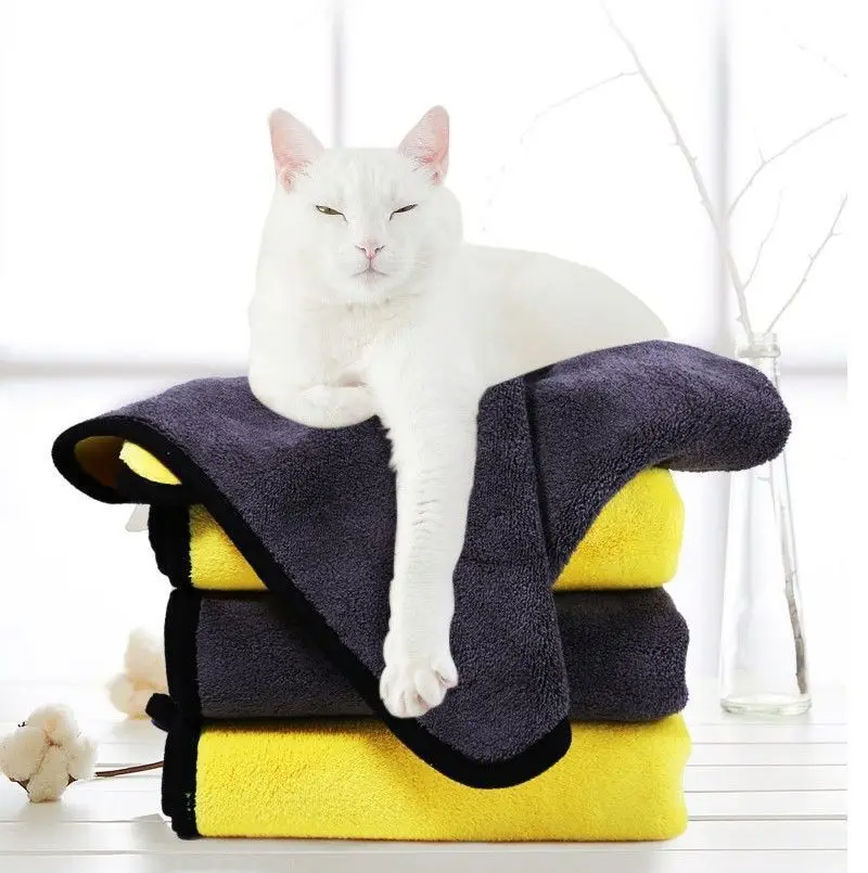 Extra Large Funny Thick  Soft Microfiber Absorbent Quick Drying Dog Pet Towel for Dog and Cat
