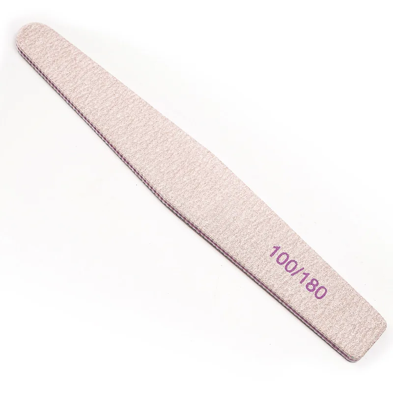 180/100 Japanese Double-sided Zebra Half Moon Reusable 80/80 Grit Nail Files Zebra 100 180 With Japan Sandpaper