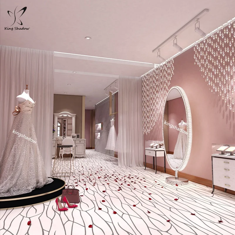 Hair salon wall mirrors luxury makeup mirror crystal decoration mirror