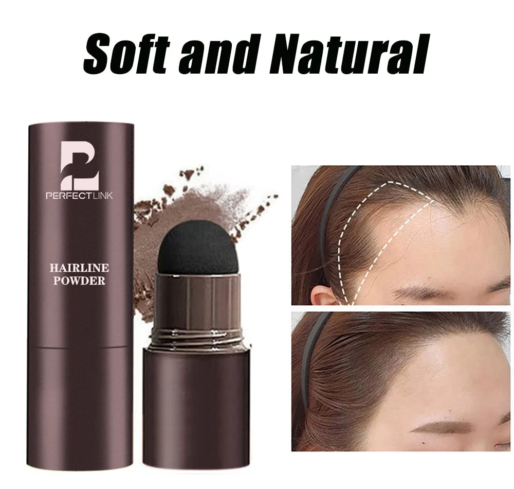 Private Label Wholesale Hairline Shadow Powder Instantly Color Shadow Cover Gray Hair Root Hair Touch-Up Hairline Powder