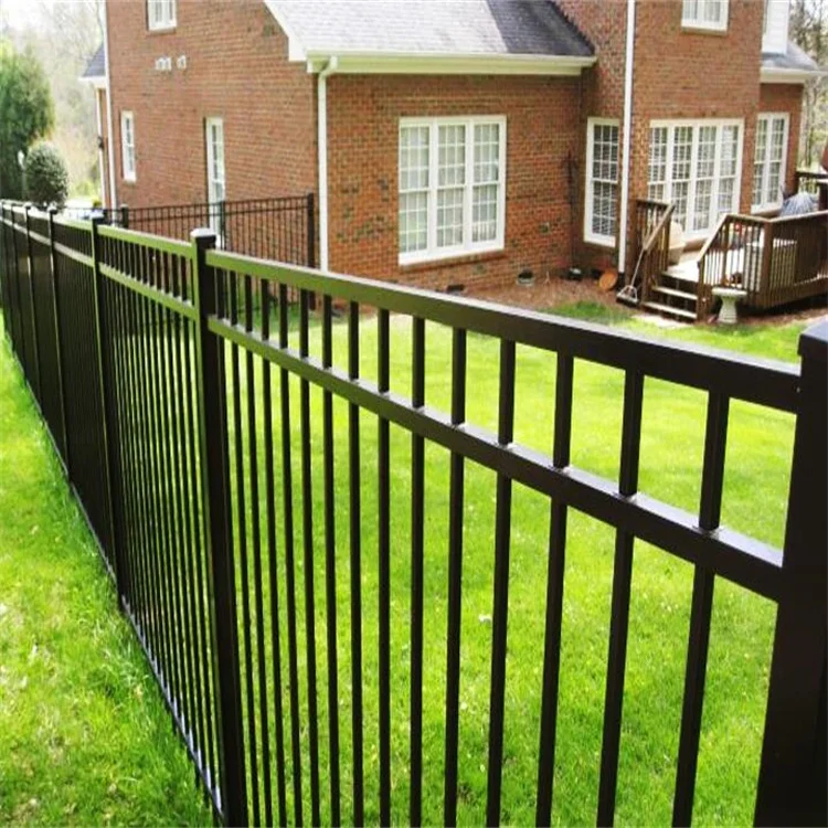 6x8 fence panels Flat Top Steel Security Wire mesh fence panel rod iron fencing