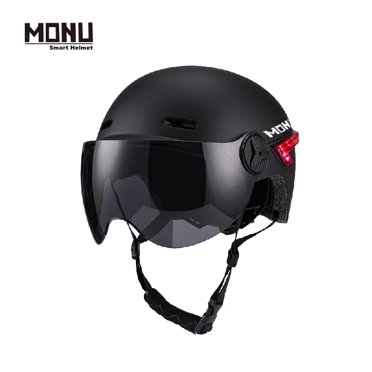 MONU SPORTS OEM ODM городской шоссейный велосипед для езды электрический скутер умный велосипедный шлем с поворотным сигналом светодиодная подсветка