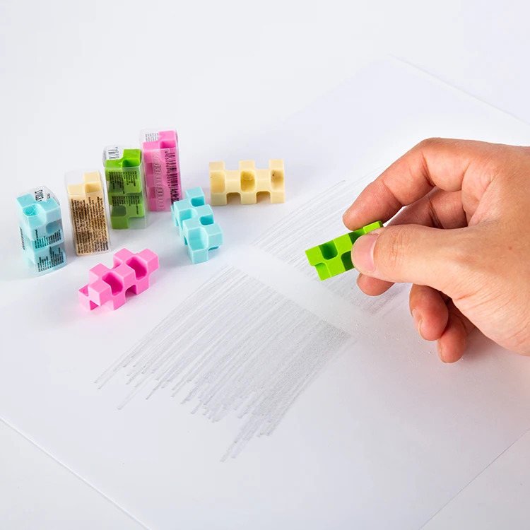 Cartoon stationery set big pink jumbo eraser