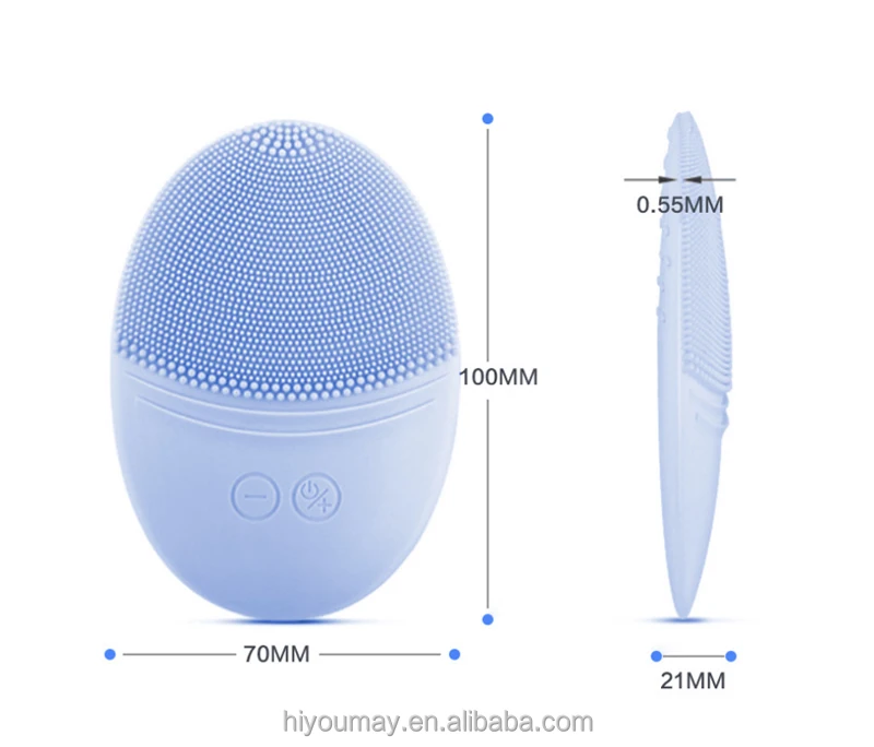 Youmay Hot Sell Skin Massager Face Cleansing Brush Device Mini Electric Silicone Sonic Face Cleaner Deep Cleaning