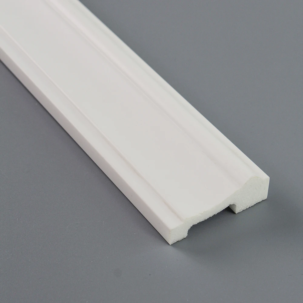 Decorative Plastic Waterproof Flexible Trim Wall Panel White Molding Quick Install Edge Line Ceiling Moulding