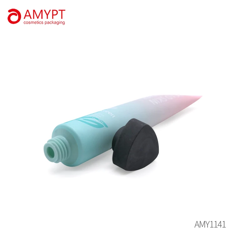 eye cream tube cosmetic packaging with triangle  lid