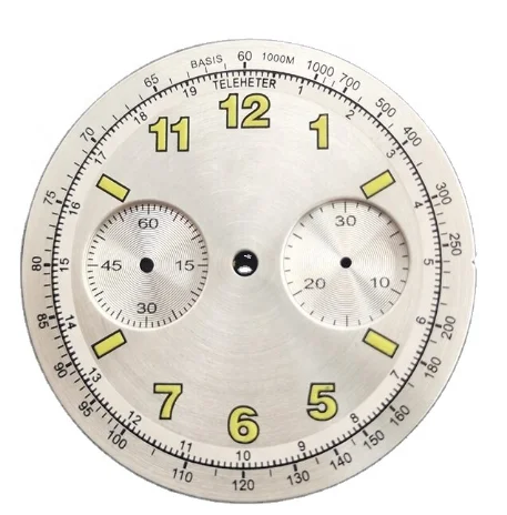 Custom Watch Dials  Manufacturer Large Enamel Arabic Logo 3D Indexes Wholesale Parts