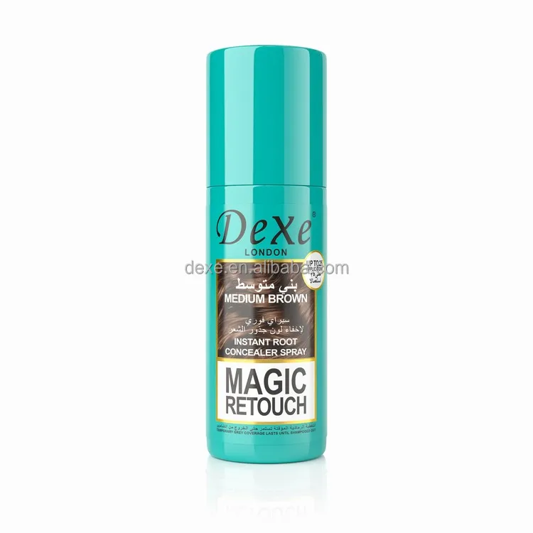 Dexe Factory Wholesale Hair Filler Instantly Conceals Spray Brown Hair Root Cover Up Gray Concealer Thickener Spray