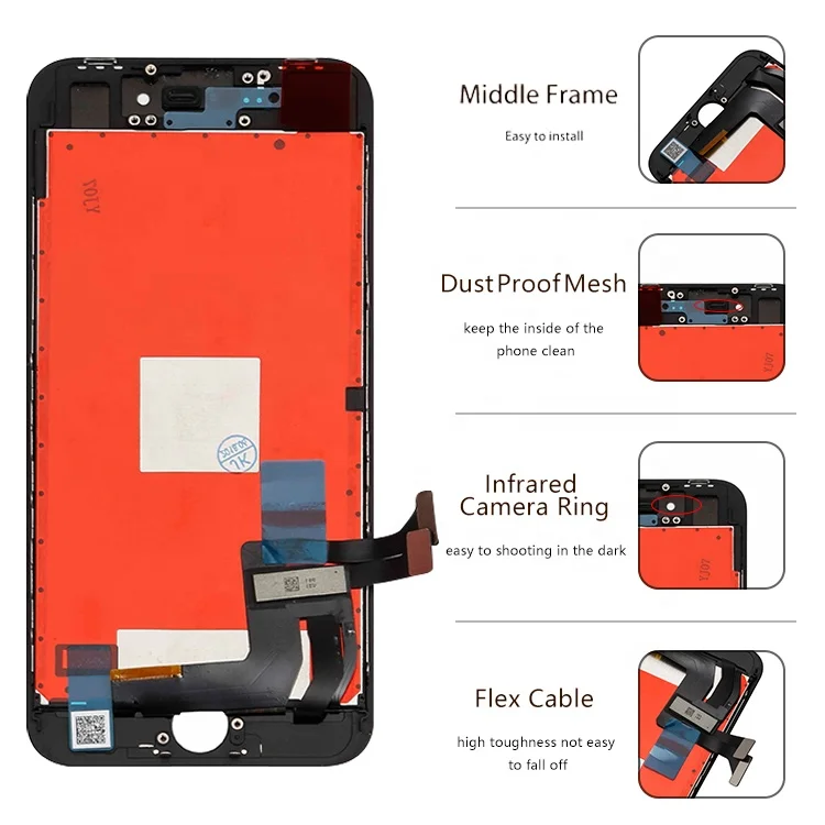 Factory price tianma ESR mobile phone lcd for iphone 5 5s se 6 6s 7 8 plus lcd touch screen display digitizer assembly