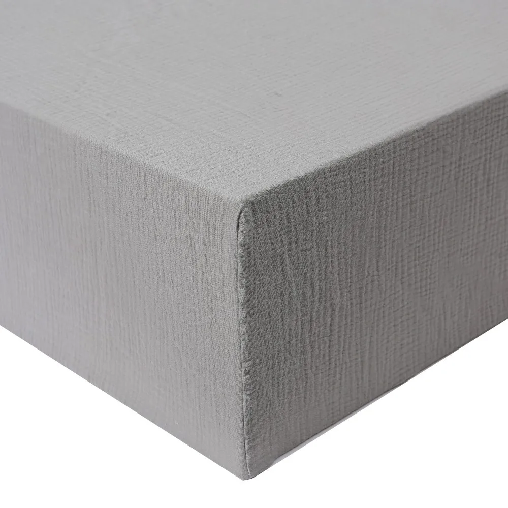 newborn 100% cotton washed muslin crib fitted sheet Baby Crib Sheets  Fits standard US/EU size crib