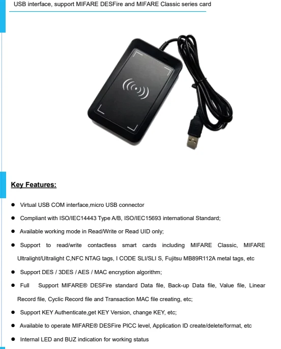 nfc tag encoding machine writing adhesive labels nfc tag rfid reader writer 15693/14443A 13.56mhz protocol reader