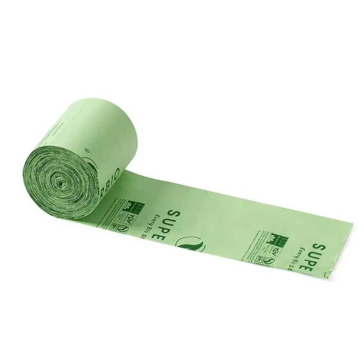 13 Gallon Compostable Flat Top Tall Kitchen Garbage Bags,Food Scrap Trash Bags Certified by BPI and OK Compost