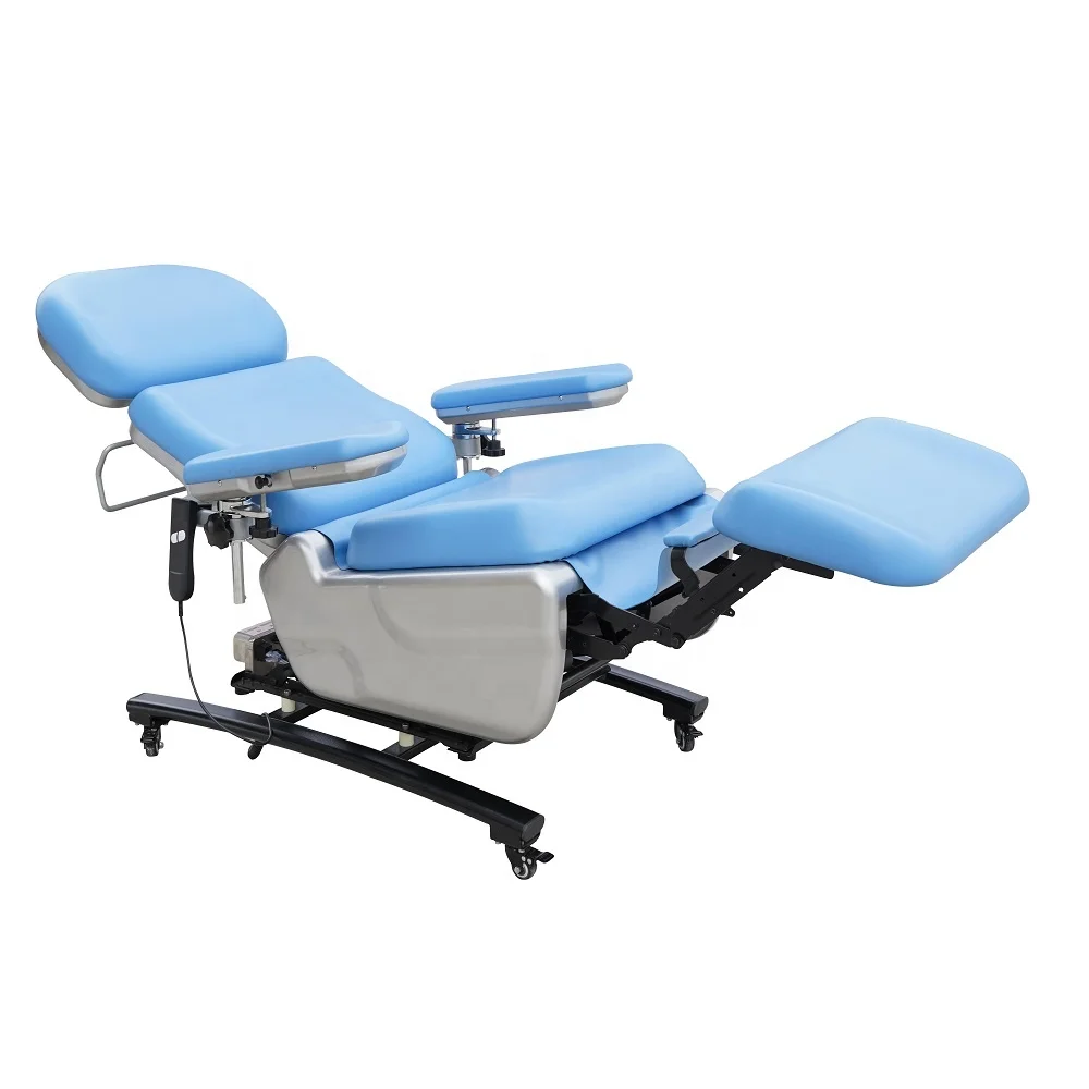 New DH-XD104  electric patient dialysis blood collection medical chair with wheel