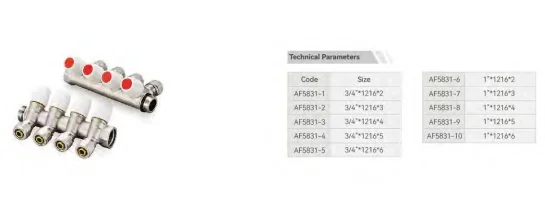 OLDE Stainless Steel Manifold up to 12 Loops for Underfloor Heating with NPT/Compression/G Connection