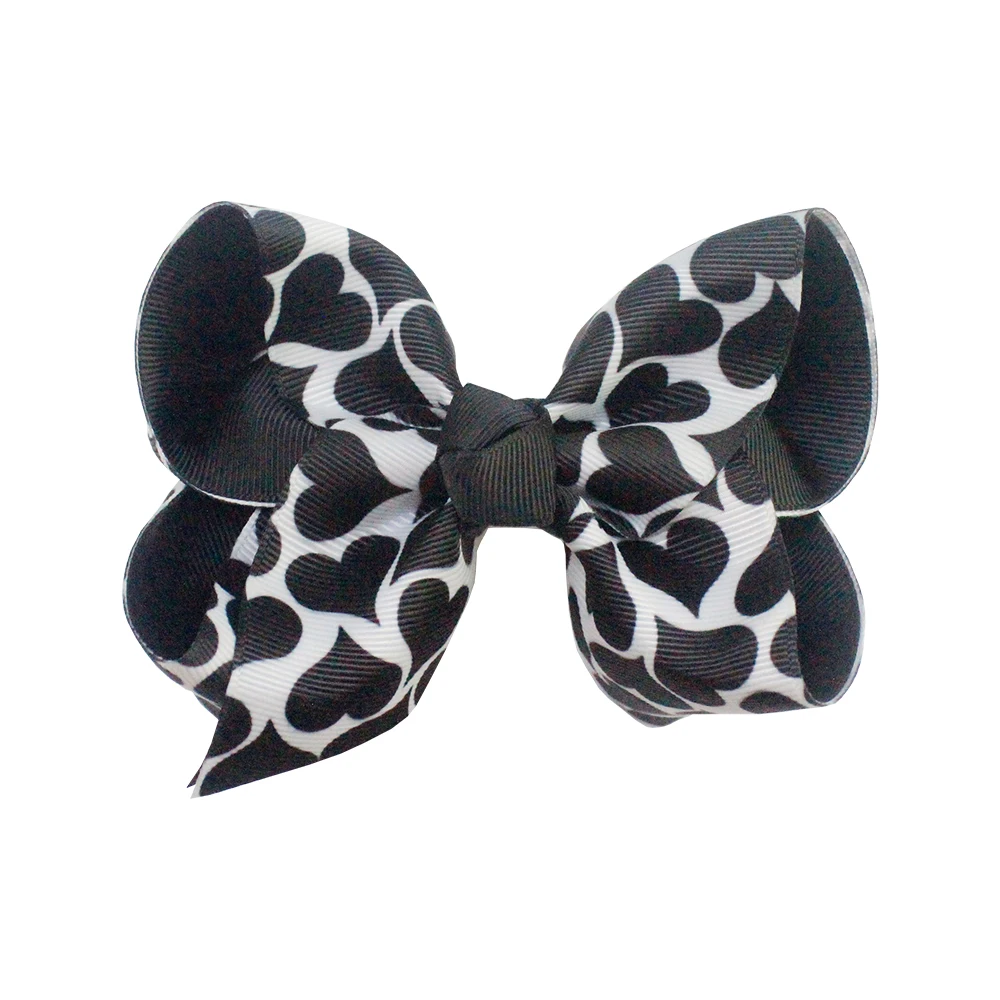 2021 Wholesale Large  Hair Accessories Valentines Day French Barrettes Clip Hair Bow Hairgrips for girls