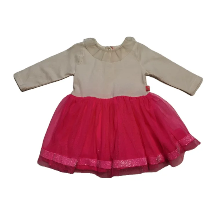 
New fashion girls knitted dresses 3D colorful print pompom infant dress clothes for children 