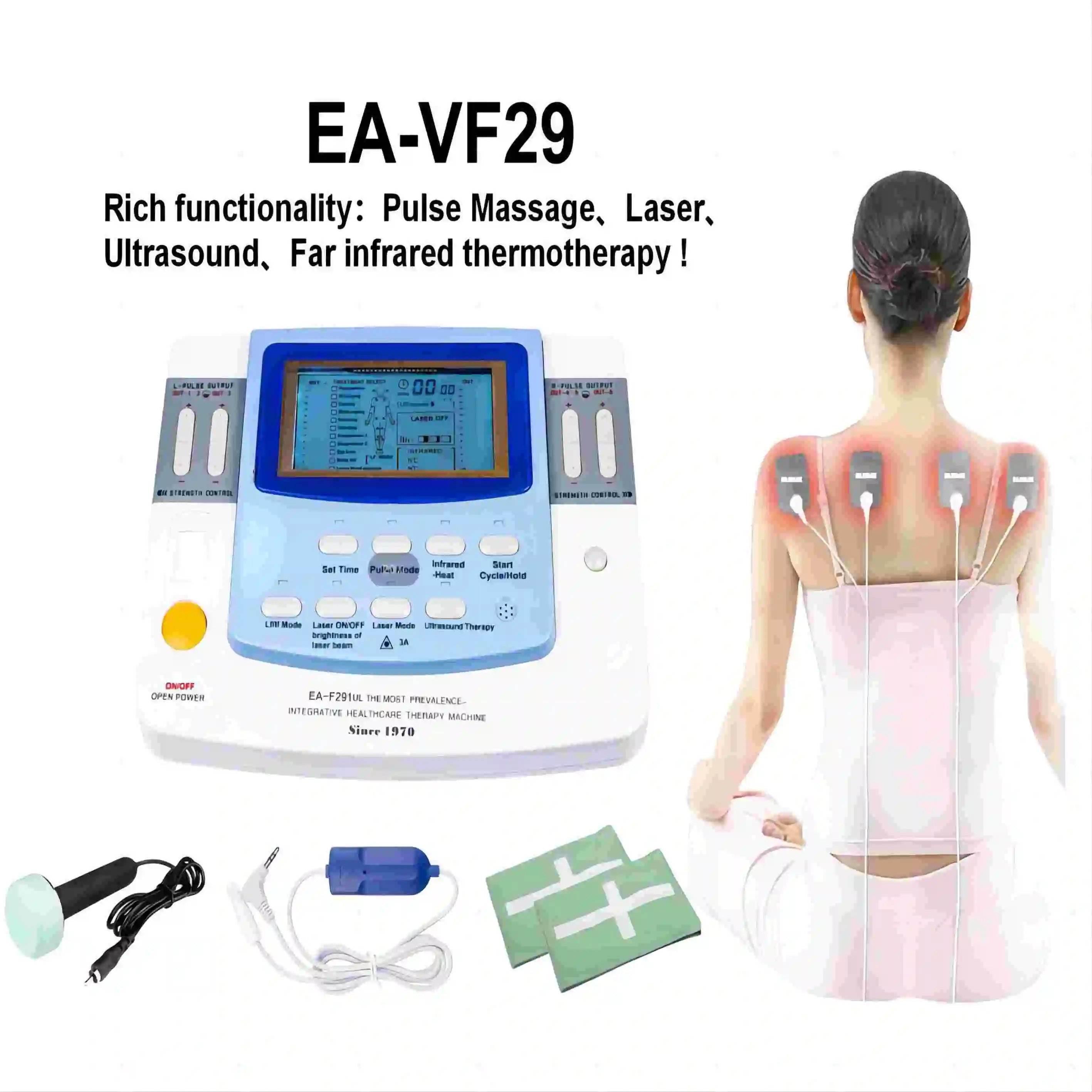 Multifunctional physiotherapy instrument massager TENS EMS meridian instrument  Pain Relief Muscle Stimulator