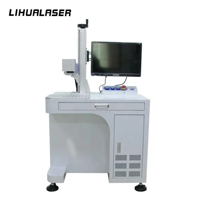 Lihua Ccd визуальное позиционирование корпус из нержавеющей стали интегрированная волоконно-оптическая лазерная маркировочная машина