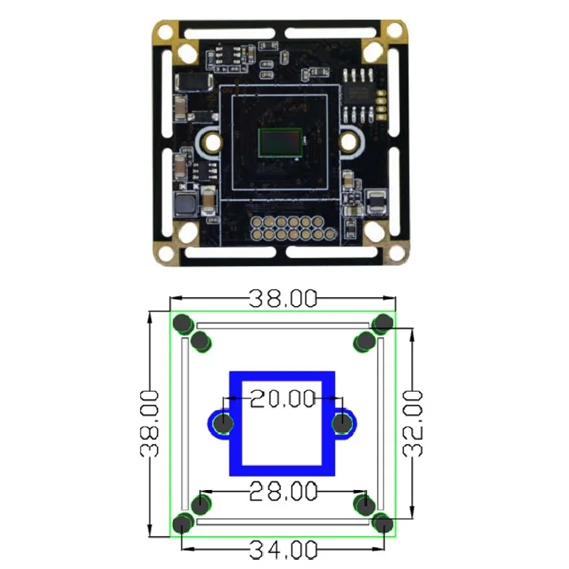 Factory OEM ODM Design CCTV Board Low Illumination HD CMOS Sensor Pinhole Camera Module PCB Board with SMT Machines