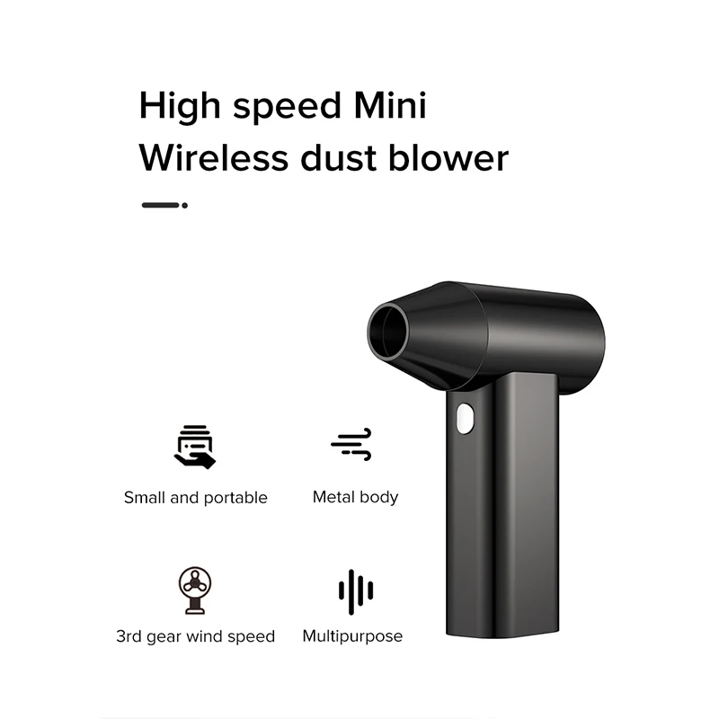 Multi-Function Wireless Electric Turbo Air Dust Blower Computer Keyboard Cleaning Mini Turbo Jet Dust Blower