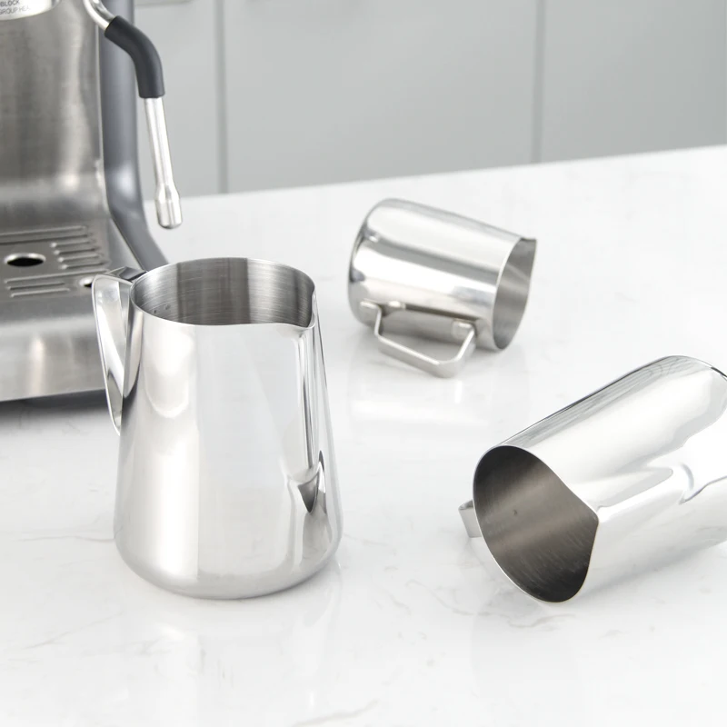 Специальный дизайн широко используемый кувшин для кофейного молока из нержавеющей стали объемом 1000 мл