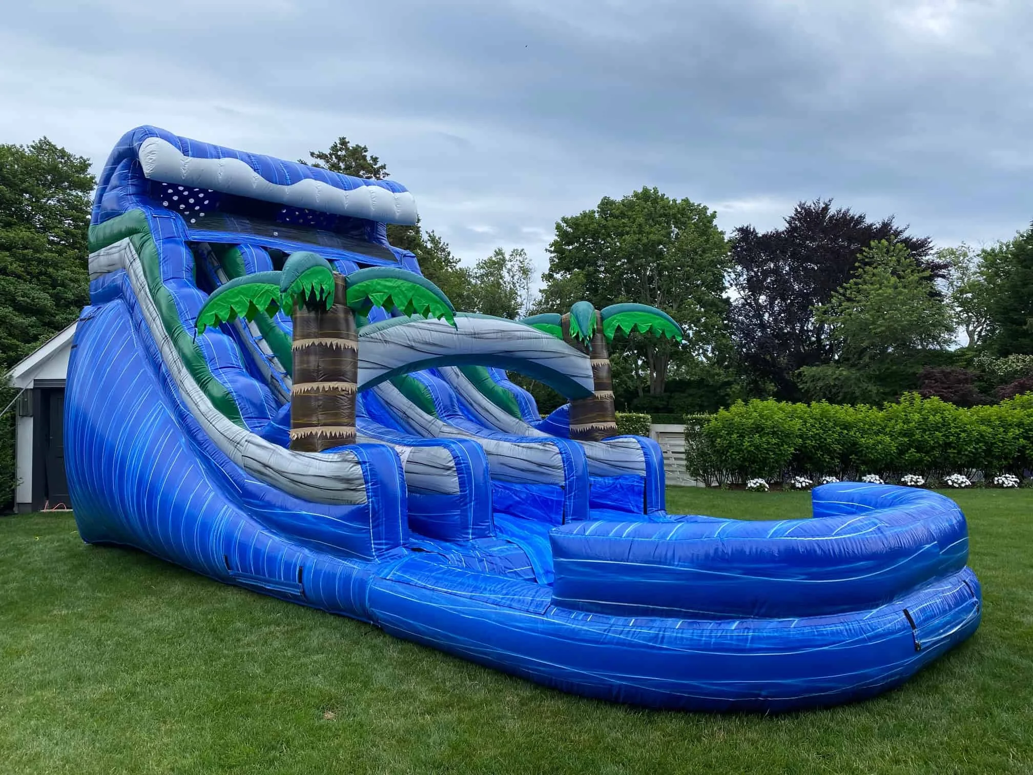 20ft Dual Lane Tropical WAVE inflatable Water Slide