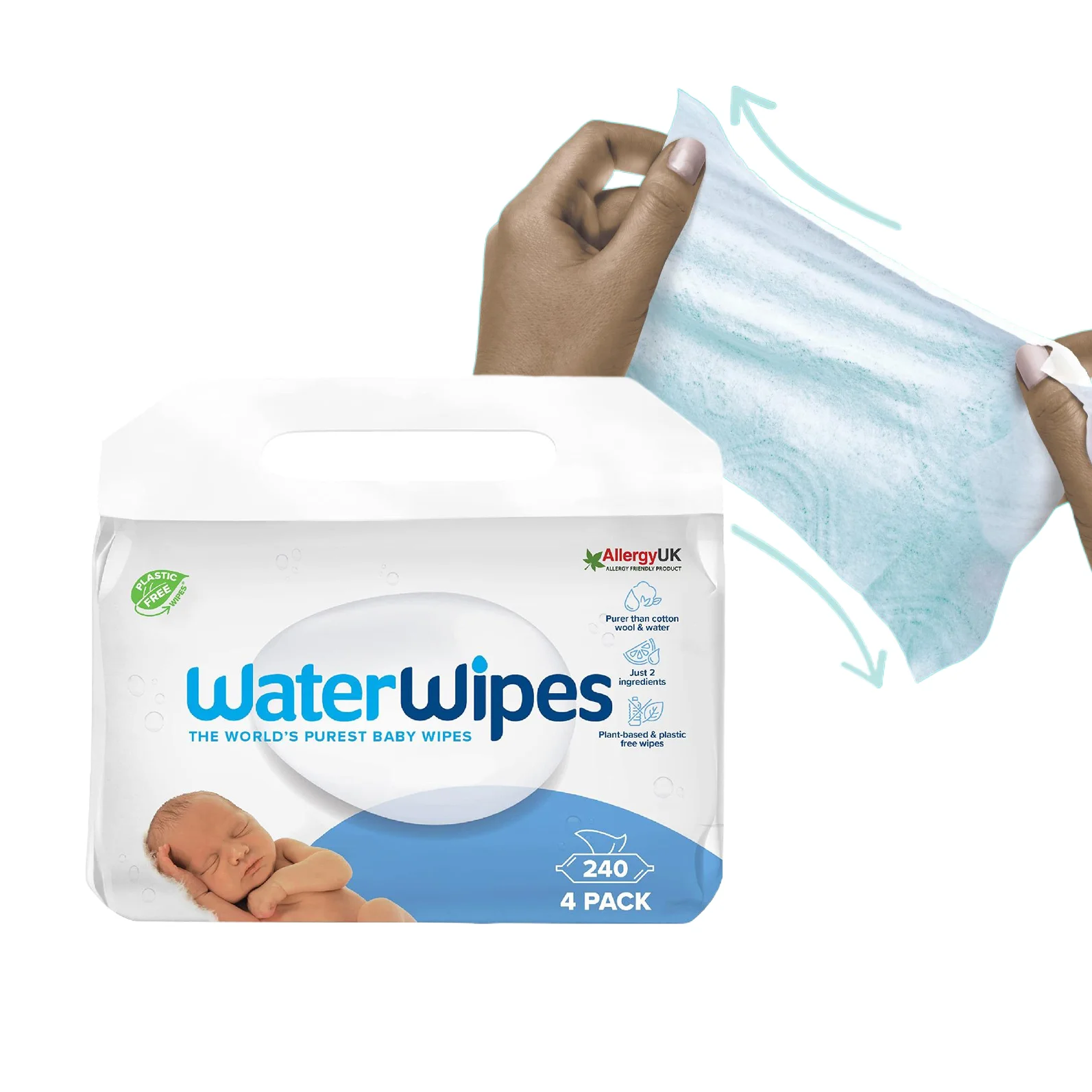 Wholesale 80pcs Travel Unscented Baby Wipes Sensitive Baby Wet Wipes For Baby